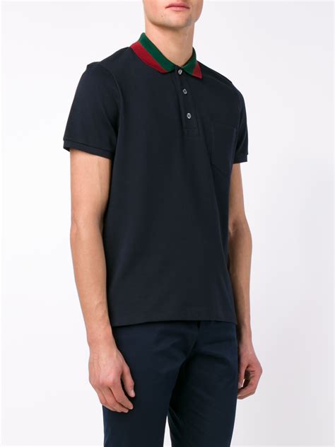 mens green gucci shirt|gucci navy striped polo shirt.